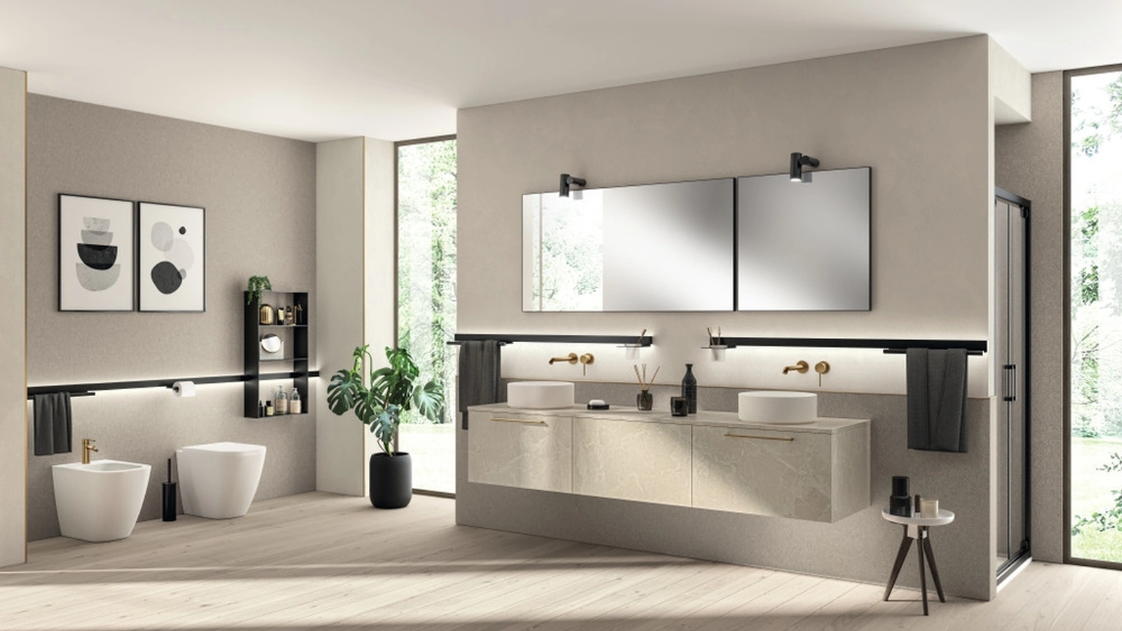 Mobile da Bagno Aquo Pietra Venus di Scavolini Bathrooms