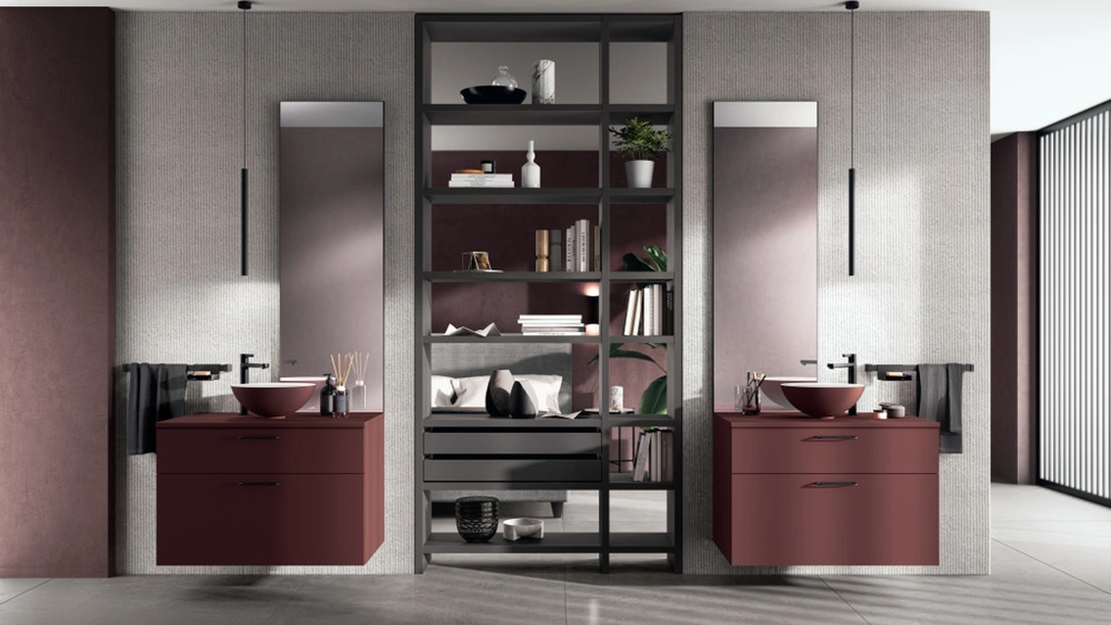 Mobile da Bagno Aquo Rosso Jaipur di Scavolini Bathrooms