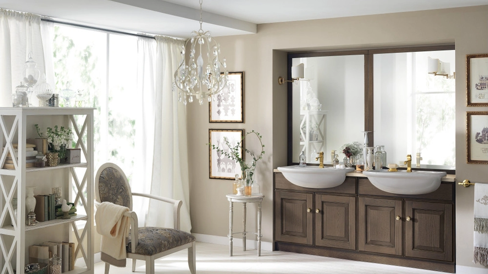 Mobile da Bagno Baltimora Frassino Tabacco di Scavolini Bathrooms