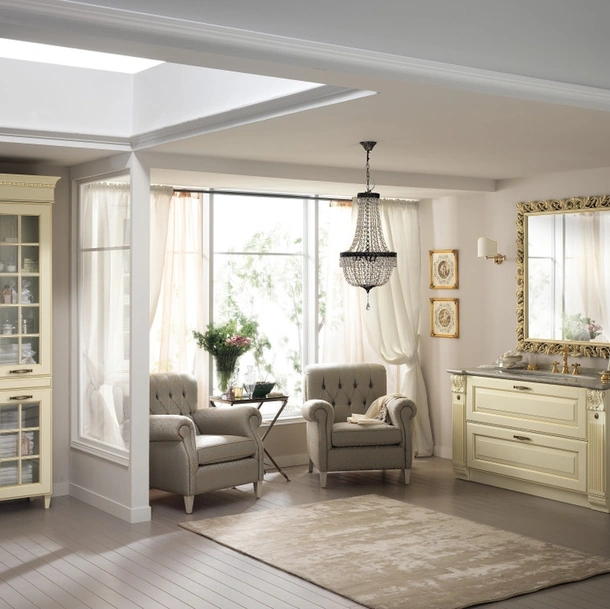 Mobile da Bagno Baltimora Laccato Opaco Beige di Scavolini Bathrooms