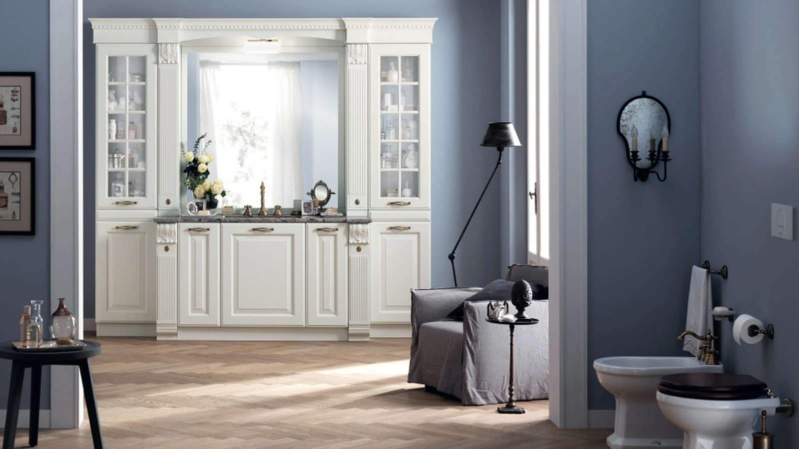 Mobile da Bagno Baltimora Laccato Opaco Bianco di Scavolini Bathrooms