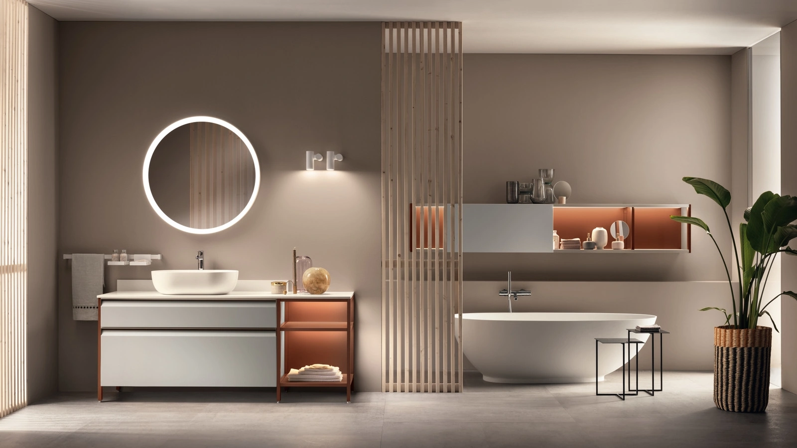Mobile da Bagno Formalia in PET Pioggia di Scavolini Bathrooms