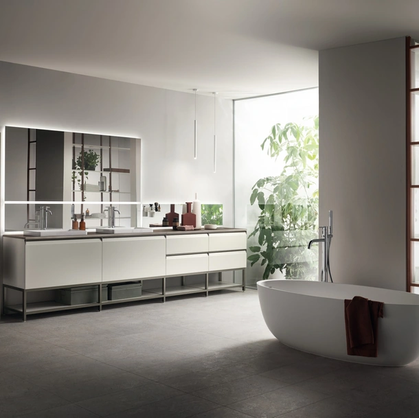 Mobile da Bagno Formalia Laccato Opaco Bianco Prestige di Scavolini Bathrooms