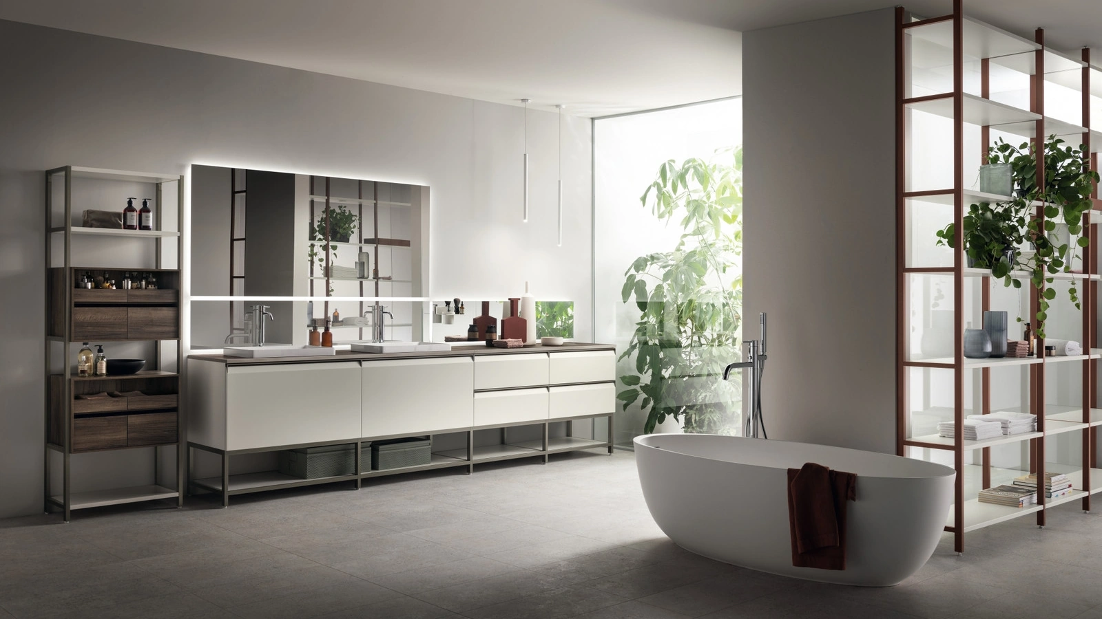 Mobile da Bagno Formalia Laccato Opaco Bianco Prestige di Scavolini Bathrooms