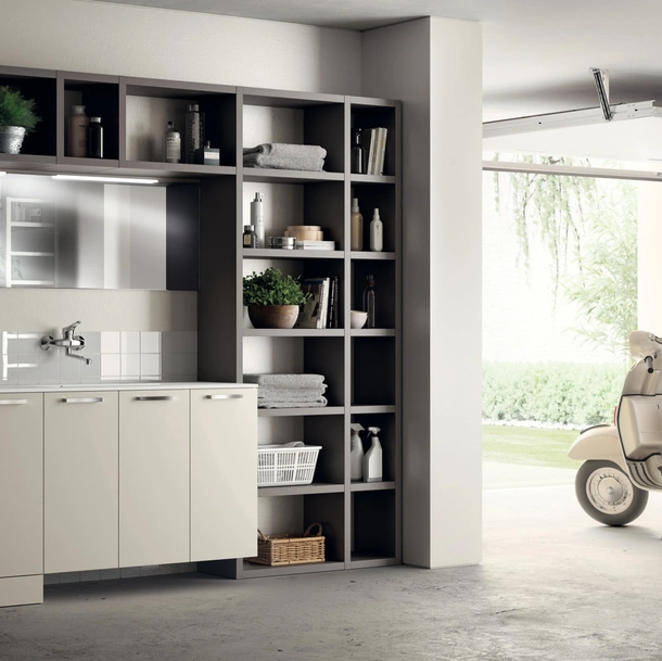 Mobile da Bagno Laundry Space Aquo Canapa di Scavolini Bathrooms