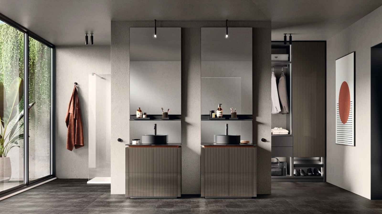Mobile da Bagno Lido Laccato Lucido Cuvée di Scavolini Bathrooms