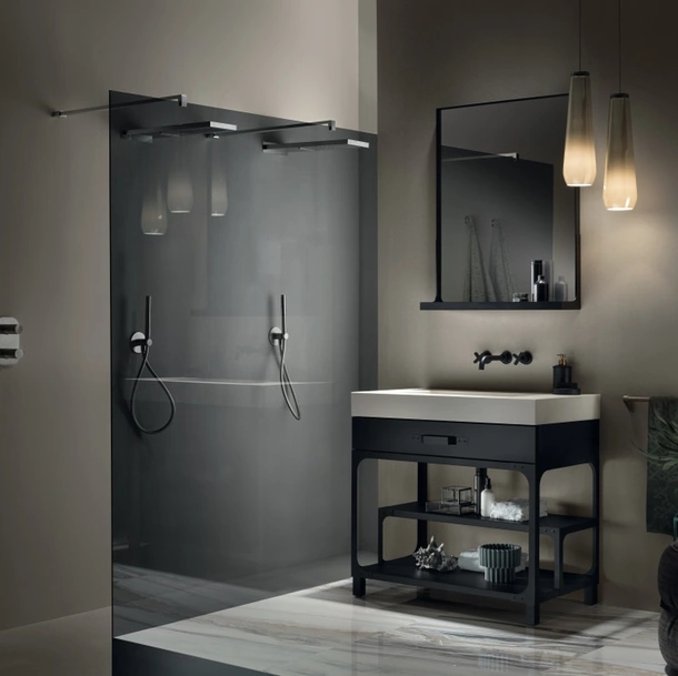 Mobile da Bagno Mistfits Bathroom Coal Black di Scavolini Bathrooms
