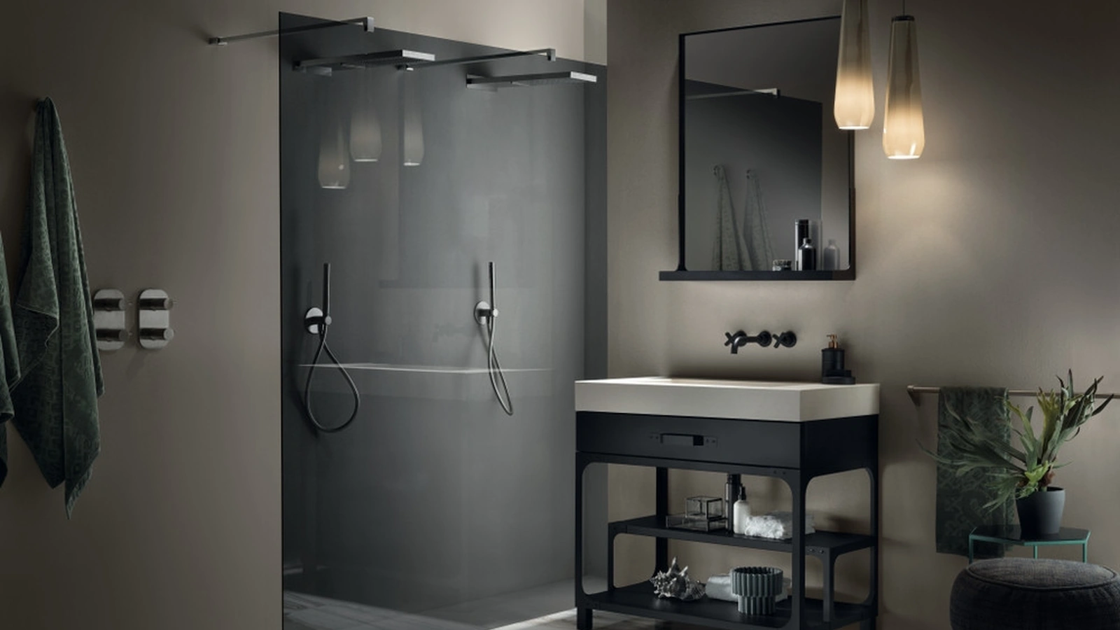 Mobile da Bagno Mistfits Bathroom Coal Black di Scavolini Bathrooms
