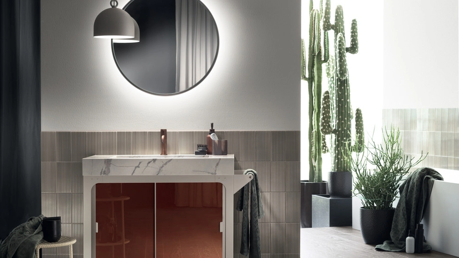 Mobile da Bagno Mistfits Bathroom in Metallo e Vetro di Scavolini Bathrooms