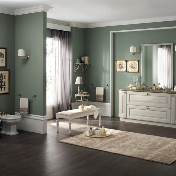 Mobile da Bagno Baltimora Laccato Opaco Grigio Chiaro di Scavolini Bathrooms