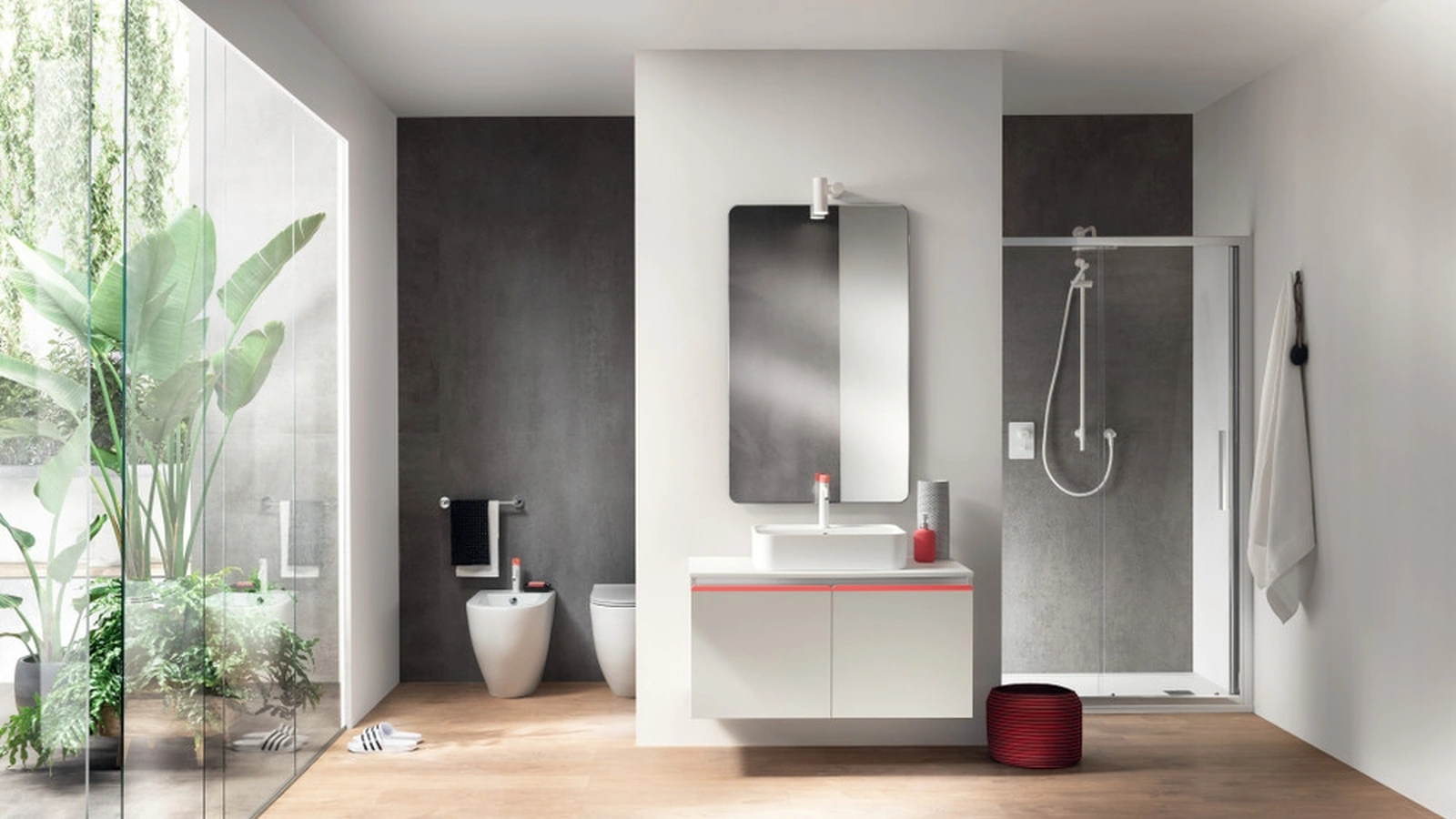 Mobile da Bagno Dandy Plus Laccato Opaco Bianco Prestige di Scavolini Bathrooms