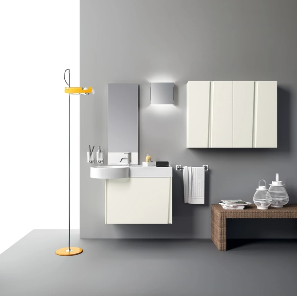 Mobile da Bagno Lagu Laccato Opaco Bianco Prestige di Scavolini Bathrooms