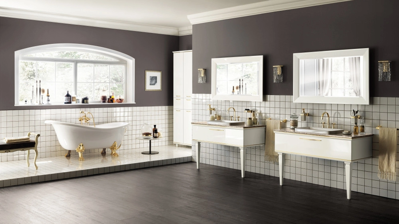 Mobile da Bagno Magnifica Laccato Lucido Bianco Prestige di  Scavolini Bathrooms