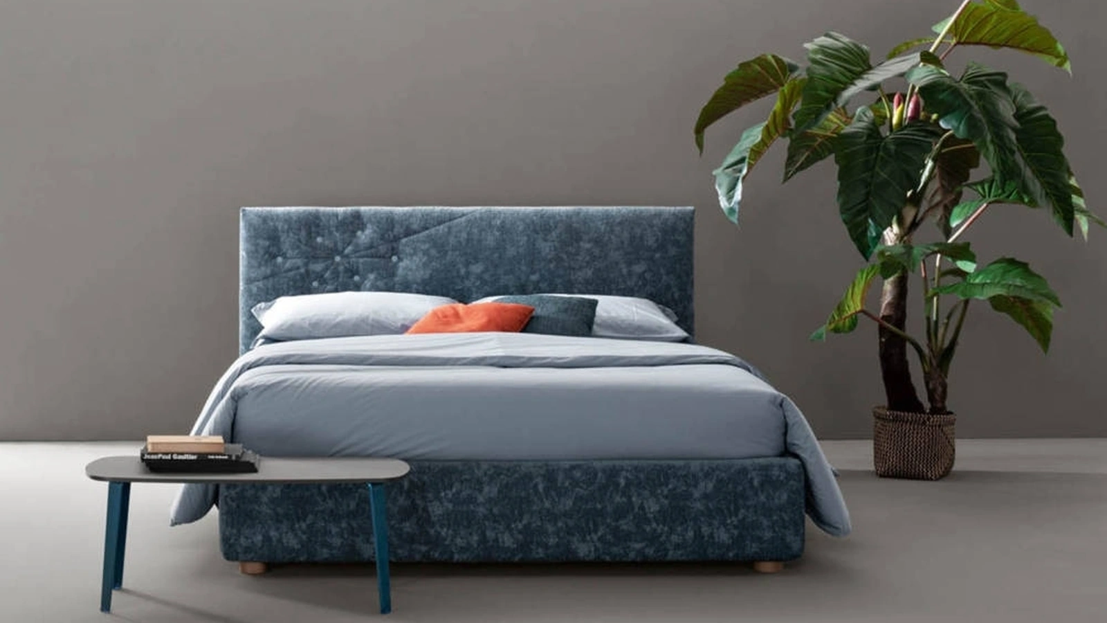 Letto matrimoniale imbottito Bloom di Bside