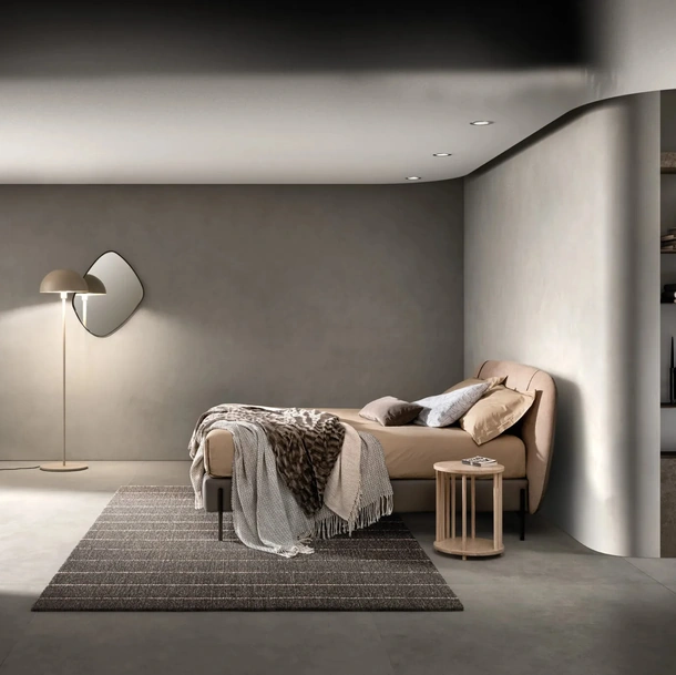 Letto in tessuto con testiera Set di Bside