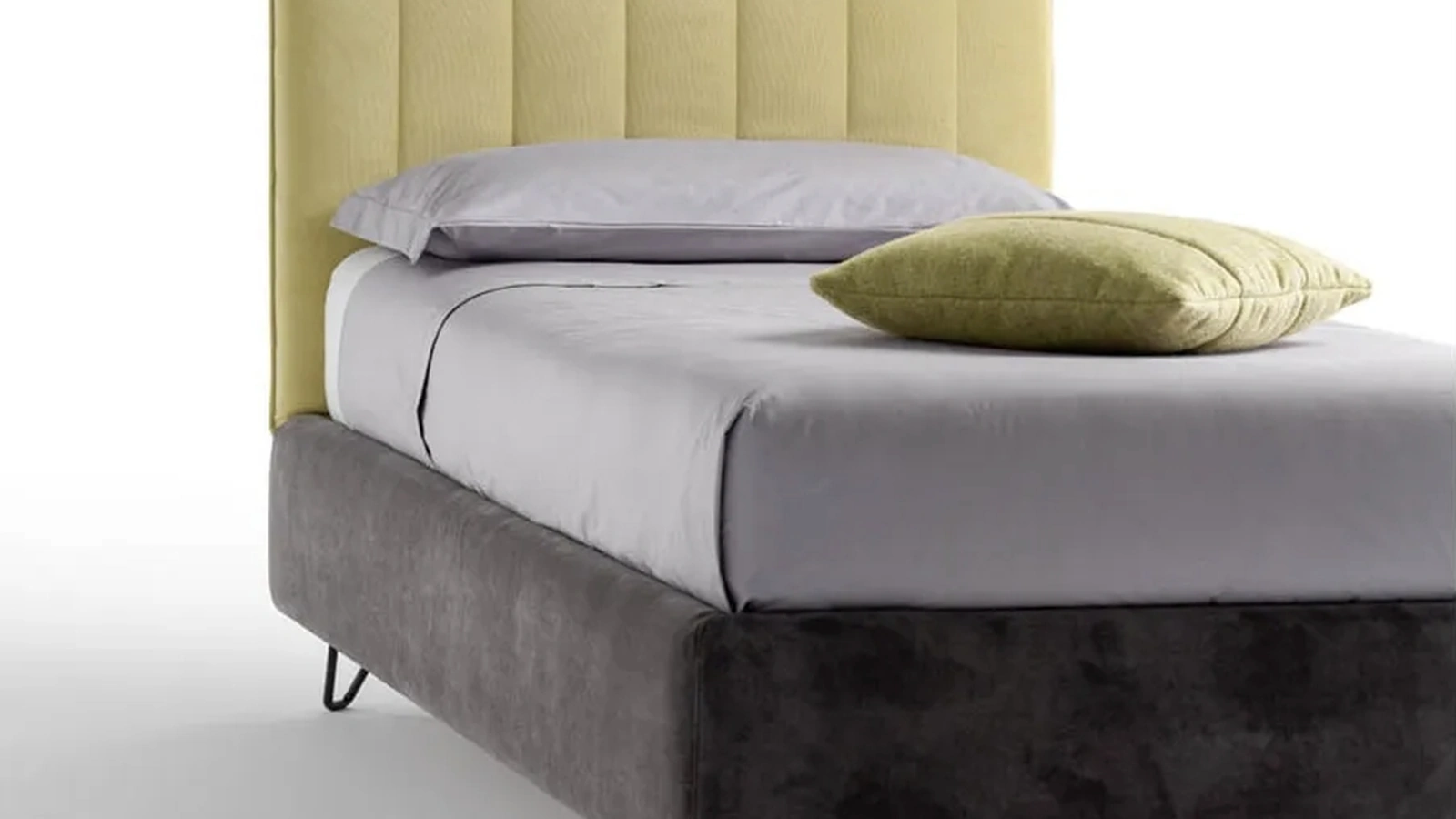 Letto singolo imbottito Twist di Bside