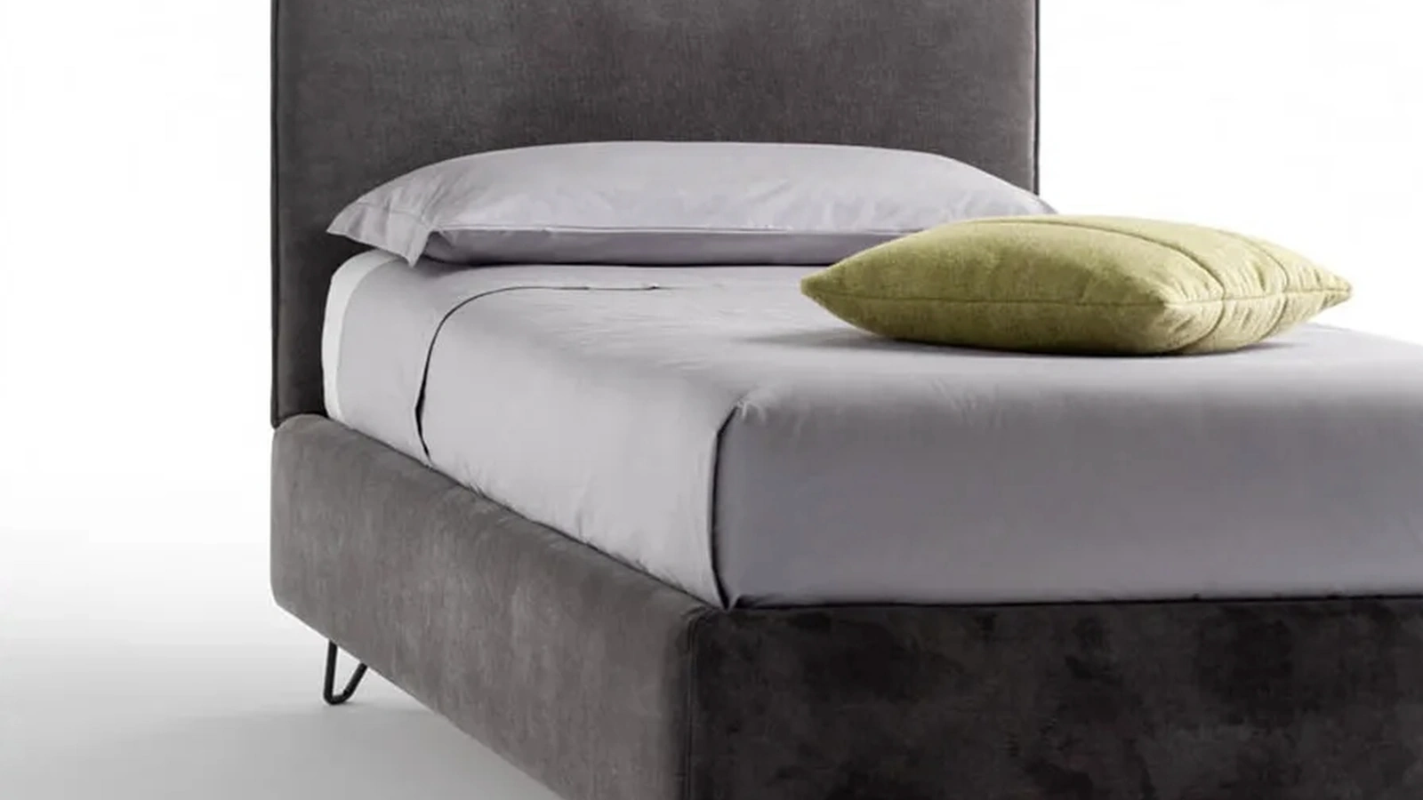 Letto singolo imbottito Twist di Bside