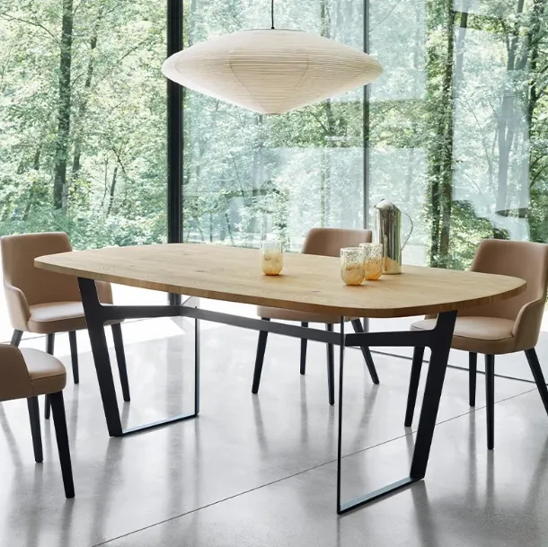 Tavolo Obi Rovere Nodato Naturale di Sangiacomo