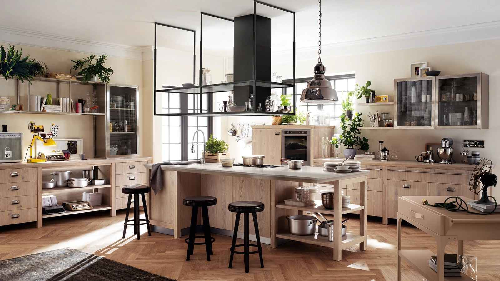 Cucina Moderna Diesel Social Kitchen 02 in Ruxe White di Scavolini